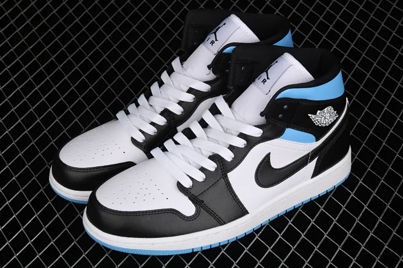 All categories Air Jordan Jordan series basketball shoes Air Jordan 1 Mid G version pure original Air Jordan 1 Mid SE AJ1 Joe 1 black and white BQ6472-102